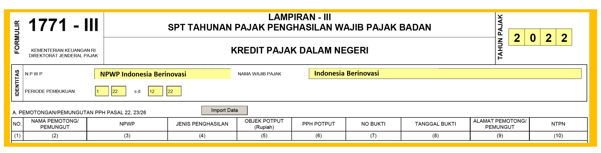 Final, Non Objek